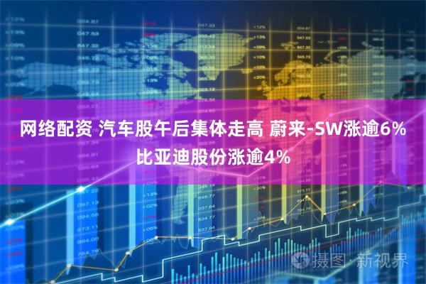 网络配资 汽车股午后集体走高 蔚来-SW涨逾6%比亚迪股份涨逾4%